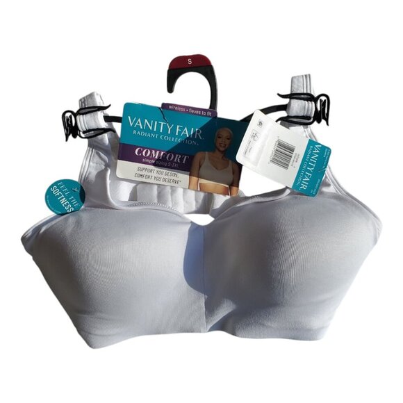 Vanity Fair SZ S Radiant Collection Womens Wireless Bra - Comfort in White - Picture 7 of 8